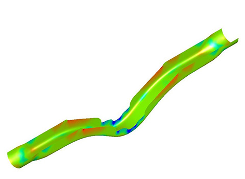 Press molding simulation image