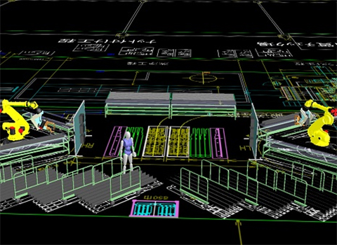 組立生産ラインシミュレーション　画像